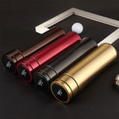 BOT Termos s termometrom in zamenljivo baterijo roza barve