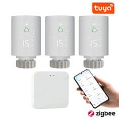 BOT SET 3+1 Smart Zigbee/WiFi termostatska glava TH5 Tuya + prehod