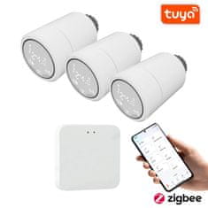 BOT Komplet 3+1 Smart Zigbee/WiFi termostatska glava TH6 Tuya