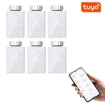 BOT Komplet 6 x Smart WiFi termostatska glava TH3 Tuya