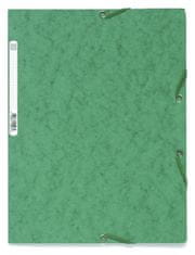 Exacompta Kartoteke z gumico A4 400 g/m2 - zelene