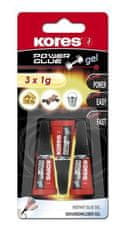 Kores Power Glue Gel - 3×1 g