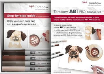 Tombow ABT PRO obojestranski alkoholni marker - začetni set