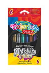 Colorino Coloino Metallic markerji 6 barv