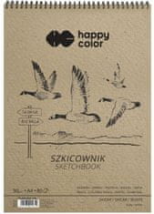 Happy Color Spiralna skicirka - Ptice - A4