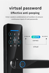 BOT Pametna ročica TTLock SH2 črna Bluetooth