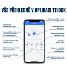 BOT Pametni ročaj TTLock H1 srebrn brez cilindra