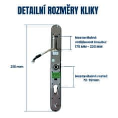 BOT Pametni ročaj TTLock V1 72-92 mm variabilno srebrn