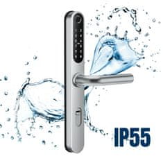 BOT Pametni ročaj TTLock V1 72-92 mm variabilno srebrn
