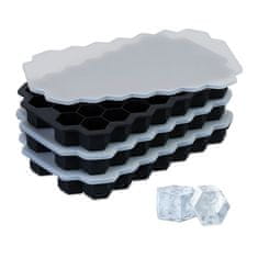 UNBRANDED Komplet 3 silikonskih modelčkov za ledene kocke 