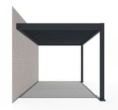 TopRastlinjaki TOP DELUXE - BIOKLIMATSKA PERGOLA – ANTHARES 3x4m - STENSKA - antrazit
