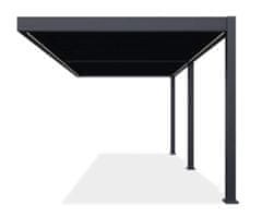TopRastlinjaki TOP DELUXE - BIOKLIMATSKA PERGOLA – ANTHARES 3x6m - STENSKA - antrazit
