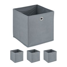 UNBRANDED Siva škatla za shranjevanje - 4 kos 