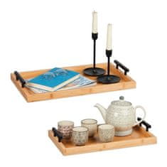 UNBRANDED Pladnji iz bambusa - set 2 