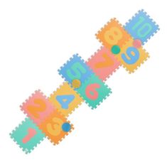 UNBRANDED Puzzle podloga s številkami 