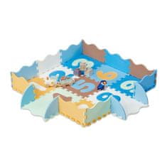 UNBRANDED Puzzle podloga s številkami in robom 