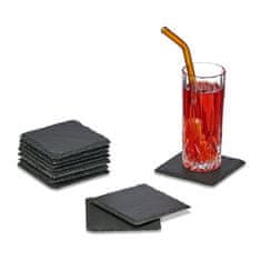UNBRANDED set 10 podstavkov iz skrilavca 10x10 cm 