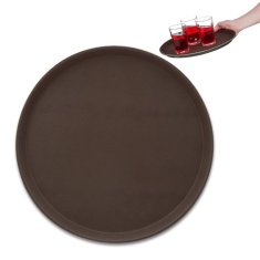 UNBRANDED Rjav servirni pladenj za catering 