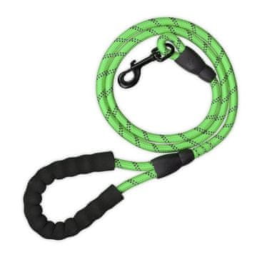 UNBRANDED Podložen pasji povodec zelen 150 cm