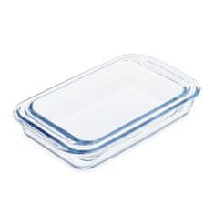 UNBRANDED set 2 steklenih podstavkov 