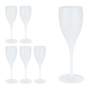 UNBRANDED Plastični kozarci za šampanjec, set 6 kosov