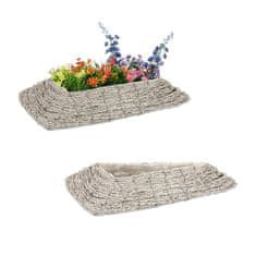 UNBRANDED Trikotni cvetlični lonec - set 2 kom 