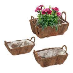 UNBRANDED Balkonski zaboj za rože Set 3 kom 