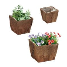 UNBRANDED Cvetlični lonec - set 3 kom 