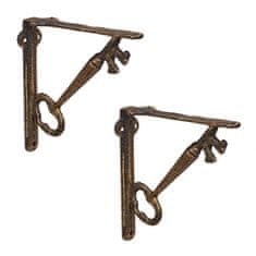 UNBRANDED Set kotnikov za police z 2 ključema 