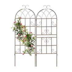 UNBRANDED Rešetka 150 cm komplet 2 rjava 