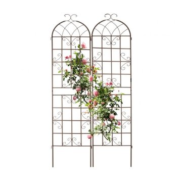 UNBRANDED Rešetka 220 cm set 2 rjavih