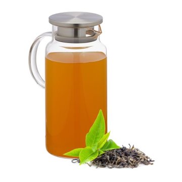 UNBRANDED Stekleni vrč s pokrovom 1,5 l