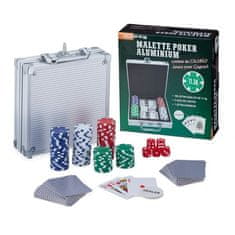 UNBRANDED Kovček za poker s 100 žetoni 
