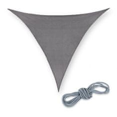 UNBRANDED Sun sail polietilensko trikotno sivo 