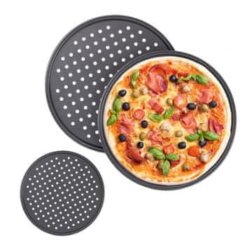 UNBRANDED Hrustljavi pladenj za pico - set 3 kom