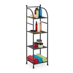 UNBRANDED Ozek talni regal s 4 policami 
