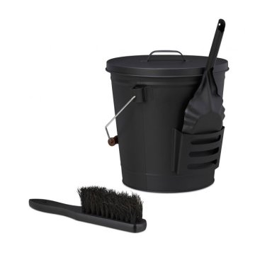 UNBRANDED Pepelnik s pokrovom in smetnjak