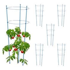 UNBRANDED Opora za rastline 76 cm modra, set 6 kom 