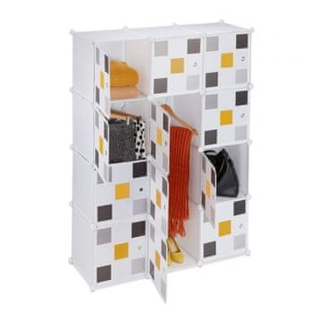 UNBRANDED Regalna omara 8 predelkov bela
