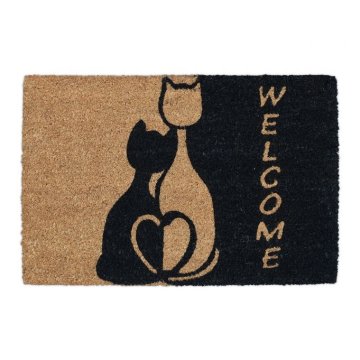 UNBRANDED Predpražnik iz kokosovih vlaken "Welcome" s kat