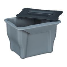 UNBRANDED Koš za organske odpadke kuhinjski 5 l siv 