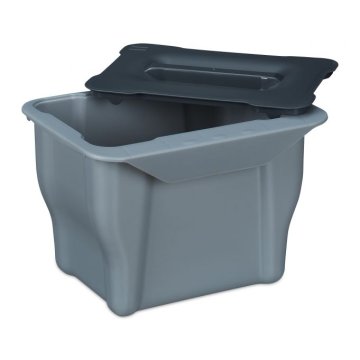 UNBRANDED Koš za organske odpadke kuhinjski 5 l siv