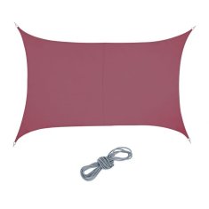 UNBRANDED Sun sail pravokotno bordo 