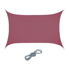 UNBRANDED Sun sail pravokotno bordo 