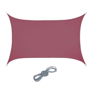 UNBRANDED Sun sail pravokotno bordo