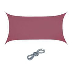UNBRANDED Sun sail pravokotno bordo 