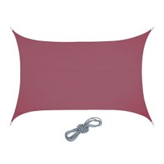 UNBRANDED Sun sail pravokotno bordo 