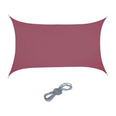 UNBRANDED Sun sail pravokotno bordo 