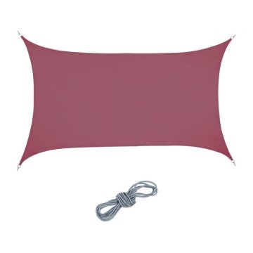 UNBRANDED Sun sail pravokotno bordo