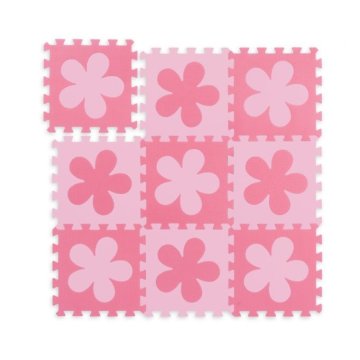 UNBRANDED Puzzle podloga s cvetličnim vzorcem